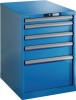 Schubladenschrank H800xB564xT725 1x50 2x100 1x150 1x300 lichtblau VA.75kg Code