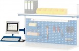 Schwenkarm f.Flachbildschirm u.Tastaturauflage f.Systemstütze