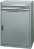 Mehrzweckschrank H1000xB700xT500 2x75mm 1 Tür 750mm 2 Böden anthr/taubenbl.