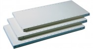 Fachboden B1000xT300xH40mm lichtgrau Trgf.100kg für Schraubregalsystem