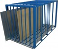 Tafelregal L2000xB1100xH1250mm enzianblau für Formate von 2000x1000mm