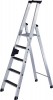 Stufenstehleiter Aluminium 5 Stufen einseitig begehbar m.clip-step Trittauflage