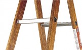 Sprossenstehleiter Holz-Alu. 10 Sprossen beidseitig begehbar Sprossen Alu.