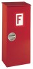 Feuerlöscherschrank m.Drehverschluss rot H710/750xB340xT220mm Stahlblech