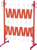 Scherengitter, L.4000xH.1000mm, rot/weiß mit Standfuß