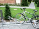 Fahrradbügelparker 4er verz.45 Grad li.hoch/tief L.1800mm einseit.Reifen-B.43