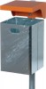 Abfall-/Ascherkombination 50l B310xT360xH685mm verz. m.Haube u. Ascher anthrazit