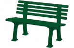 Parkbank Belattung Kunststoff blau L.1200mm 2-Sitzer mit 9 Bohlen zerlegt