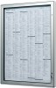 Schaukasten 1xDIN A0 B920xH1268 f.Außen Ecken abgerundet ESG-Glasdrehtür