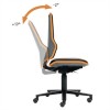 Arbeitsdrehstuhl Neon m.Rollen orange Sitz-H450-620mm Permanentkontakt