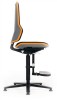 Arbeitsdrehstuhl Neon m.Gleiter/Aufstiegshilfe orange Sitz-H590-870 Permanentk.