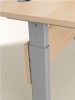 Schreibtisch B1400xH710-1160mm manuell verstellbar Ahorn
