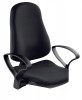 Bürodrehstuhl schwarz m.Synchrontechnik Sitzhöhe 420-550mm o.Armlehnen