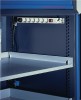 Computerschrank H1600xB805xT723mm Desktop anthrazitgrau/taubenblau PROMAT