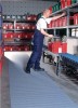 Arbeitsplatz-Bodenbelag B.1000xH.5mm grau Zuschnitt Weich-PVC m.Profil