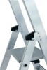 Stufenstehleiter Aluminium 12Stufen einseitig begehbar m.clip-step Trittauflage