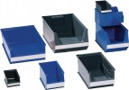 Sichtlagerkasten blau f.ca.0,8l L.160/140xB.100xH.75mm a.PE stapelbar