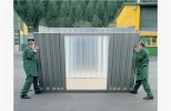 Materialcontainer B2100xT2170xH2150mm m.Holzfußboden verz./zerlegt