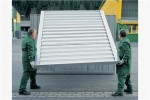 Materialcontainer B2100xT1140xH2150mm m.Holzfußboden verz./montiert
