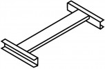 Pendelstange f.Rollladenschrank B.1000xT420mm System Elba/Leitz