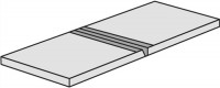 Tiefenunterzug T.400mm lichtgrau f.Fachboden Trgf.60/80kg max.2 pro Boden