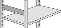 Seitensteg T.300mm lichtgrau f.Steckregal
