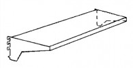 Fachboden B.1000xT.300mm m.Konsole lichtgrau