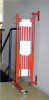 Scherengitter, L.4000xH.1000mm, rot/weiß mit Wandhalterung